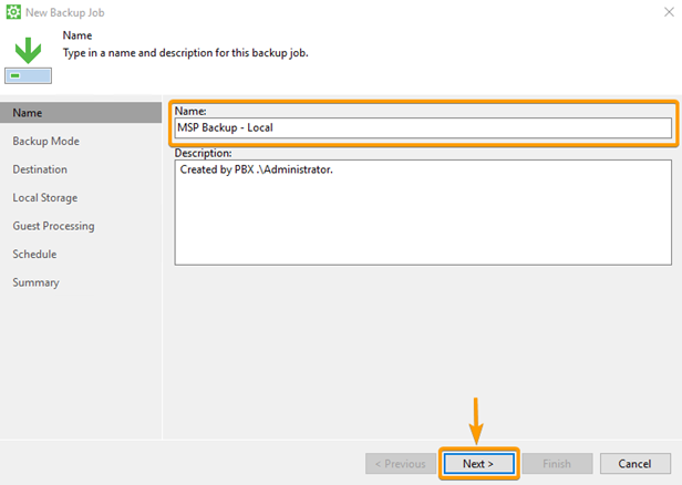 KB How To Create a Local Veeam Agent for Windows Backup - Screenshot 3