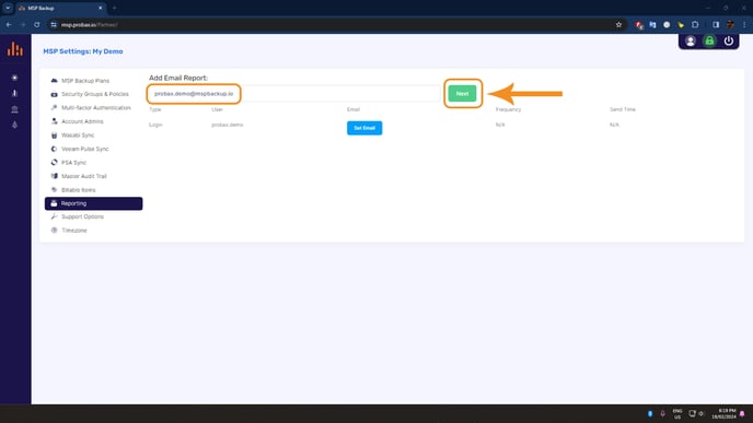 KB How to setup email reporting - Screenshot 3