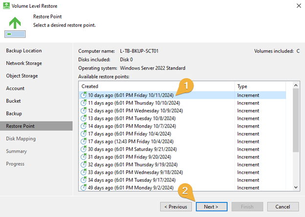 How To: Perform Volume Level Restore using Veeam Agent for Windows